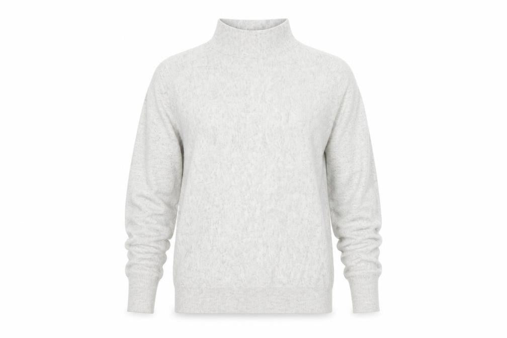 Mint Velvet Womens Grey Roll Neck Knit Pullover Jumper XS