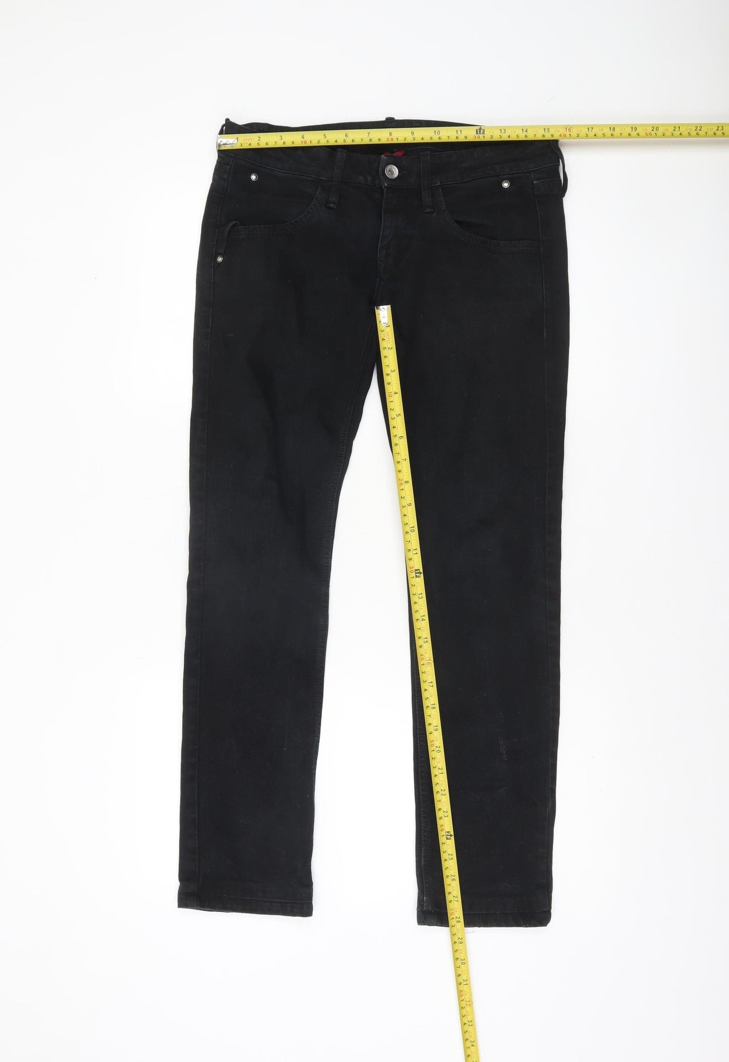 Fornarina Women's Black Skinny Stretch Jeans Size 28 Slim Fit