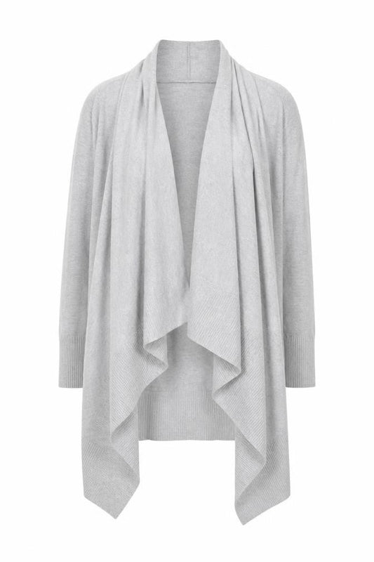 Ted Baker Women's Grey Long Sleeve Open Knit Cardigan Size 8