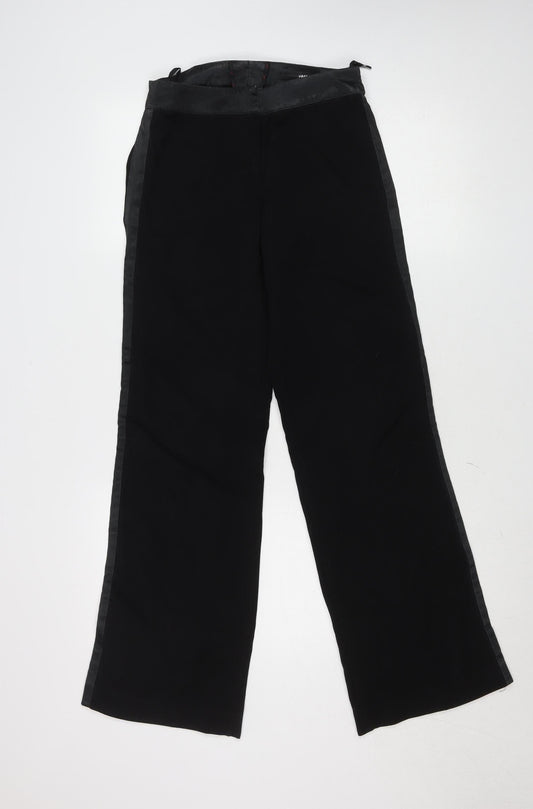 H&M Women’s Black Dress Pants Size 10 Regular Twill Straight Trousers