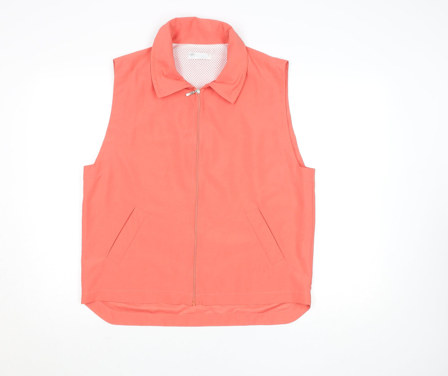 Lady Augusta Women’s Pink Lightweight Microfibre Zip Waistcoat S