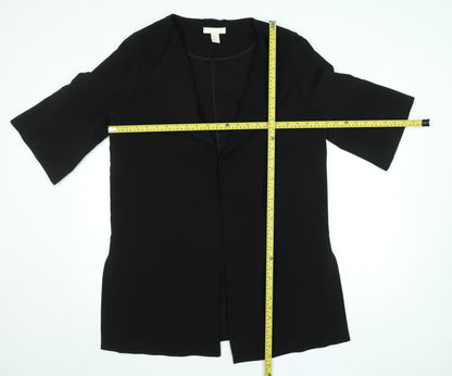 T Black Women's L Stretch Crepe Shawl Blazer Jacket