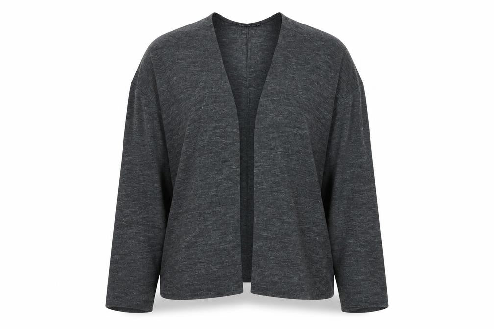 Zara Women’s Grey Relaxed Knit Open Cardigan L