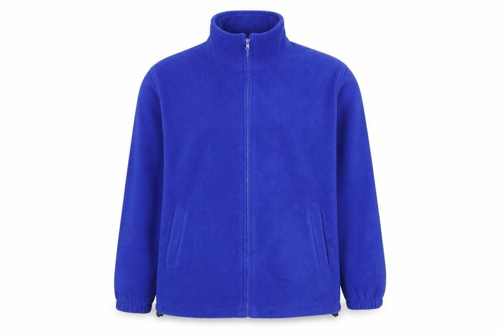 JBC Collection Men's Blue Fleece Full Zip Jacket L Lightweight