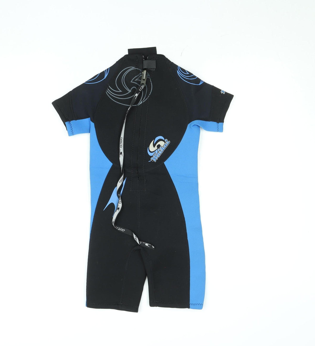 Waiiha Boys Black Blue Short Sleeve Neoprene Wetsuit 7-8 Years