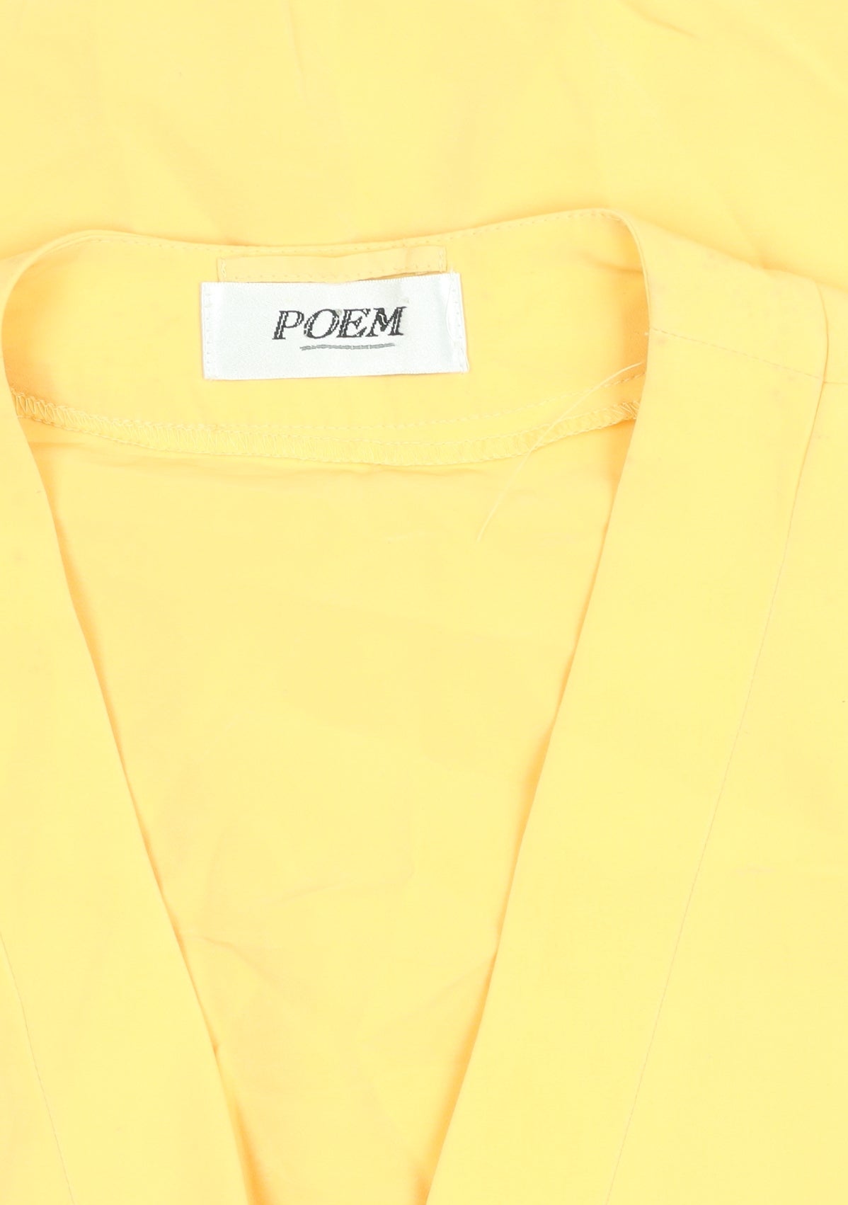 POEM Women's Yellow Polyester Single-Breasted Blazer Size 12