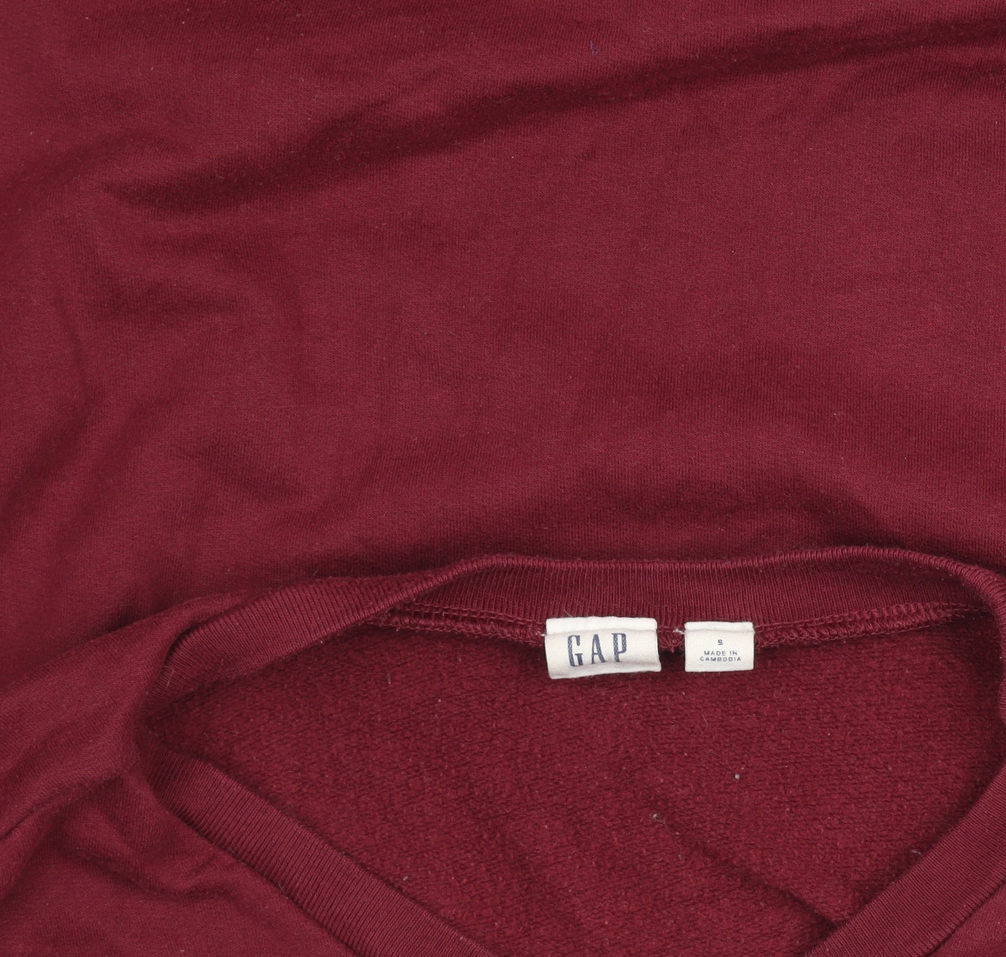 GAP Womens Burgundy Logo Pullover Sweatshirt Size S