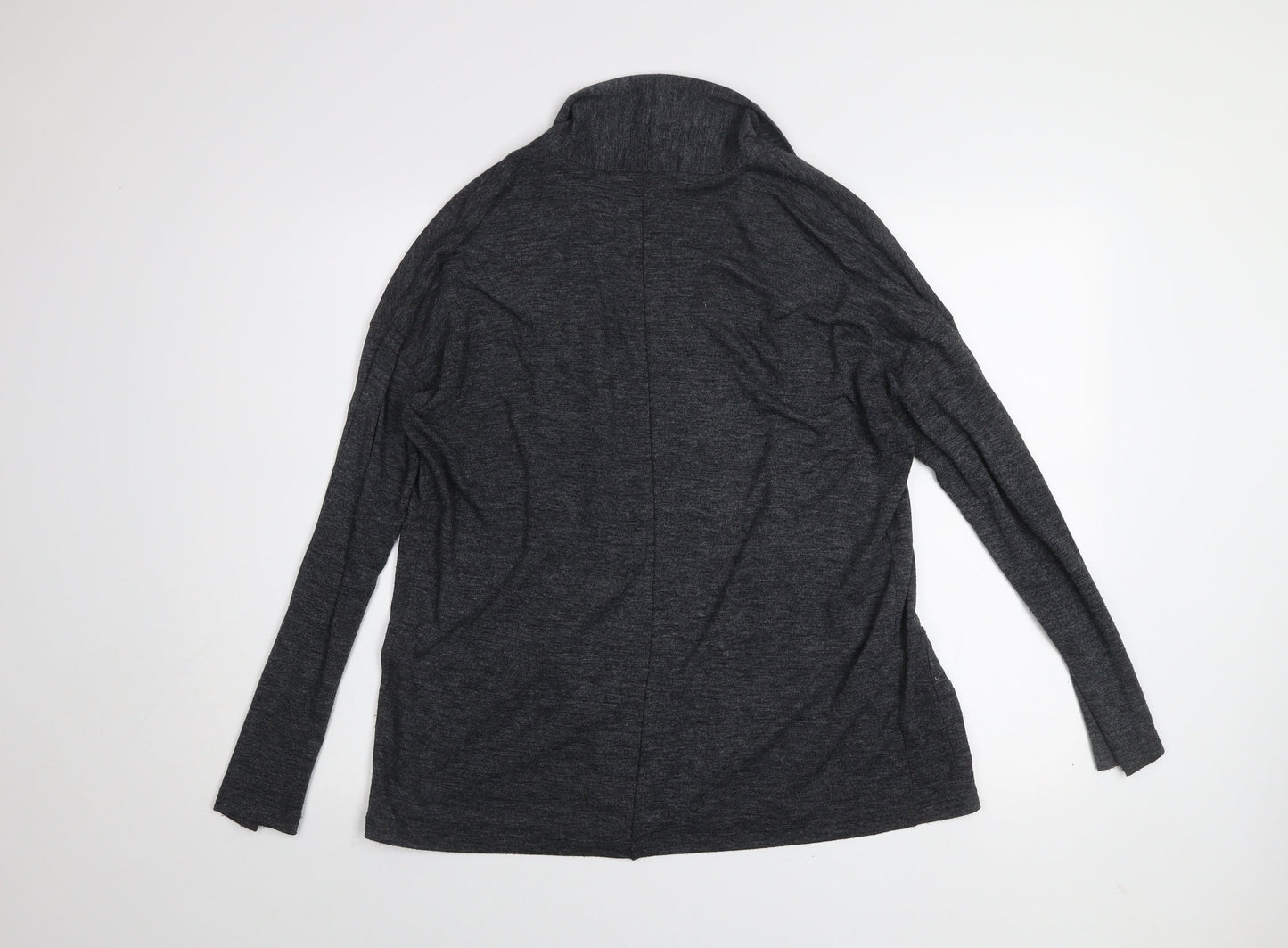 Banana Republic Women's Grey Knit Cardigan Size M Open Front Long Sleeve