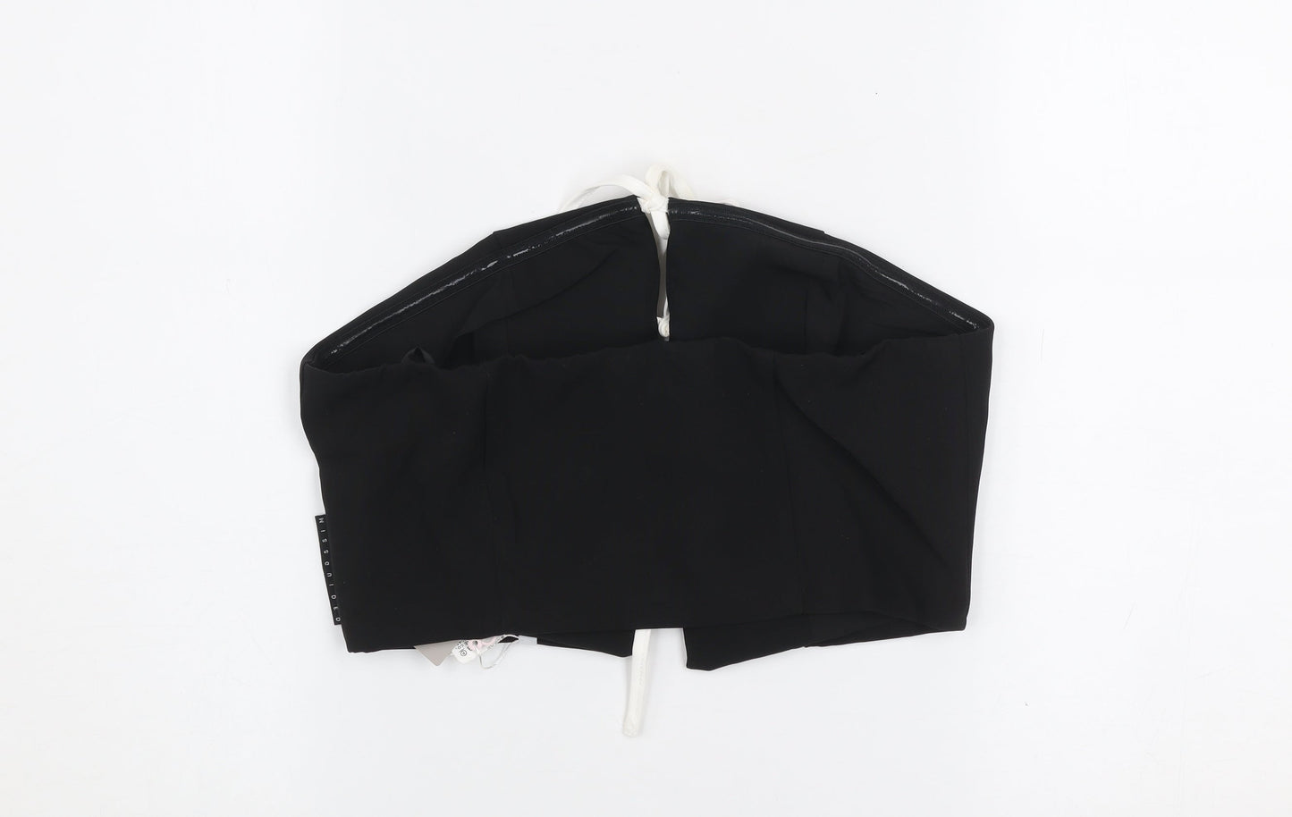 Missguided Women's Black Strapless Camisole Crop Top Size S