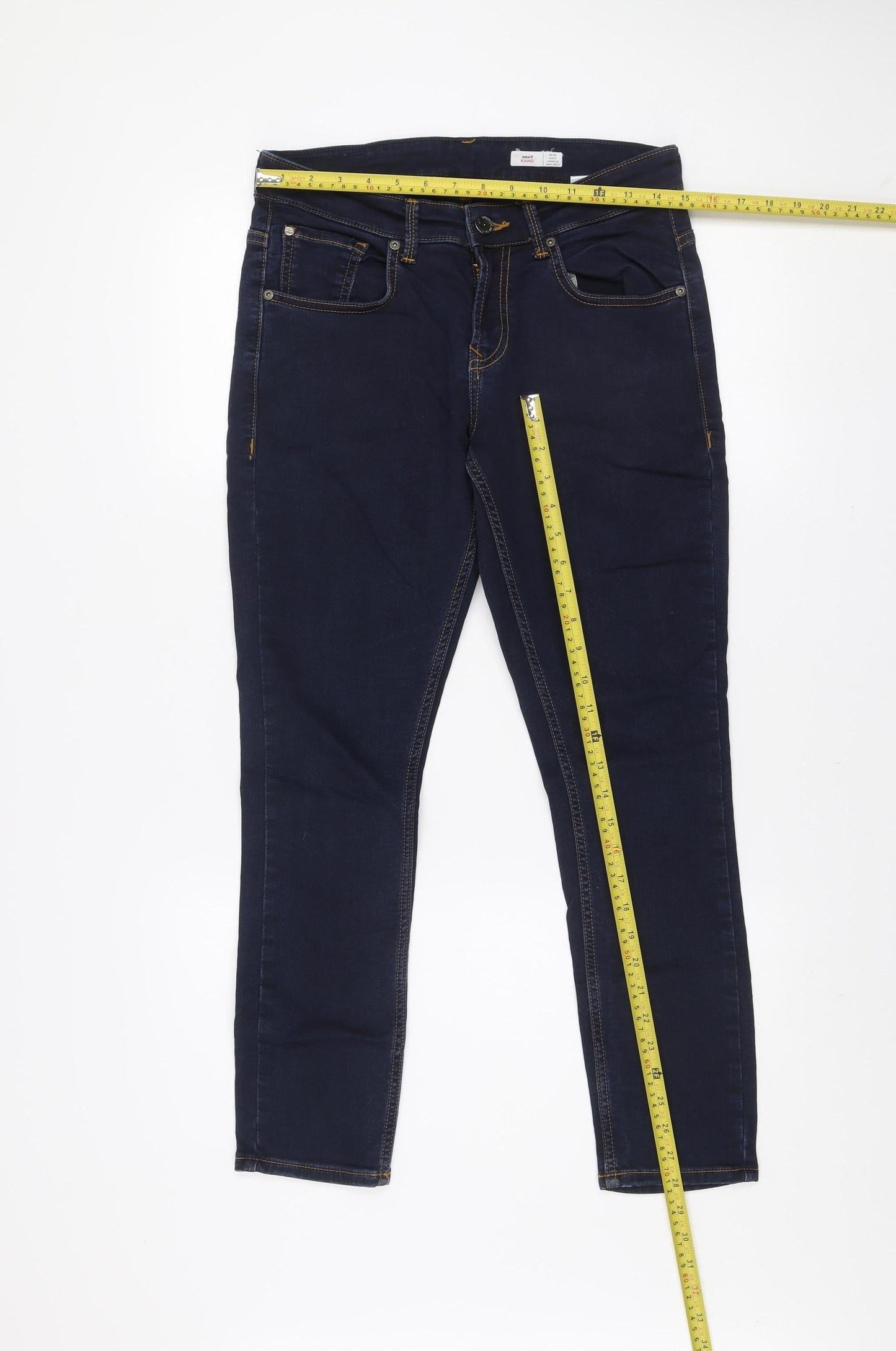 Spykar Men Blue Slim Fit Mid Rise Ankle Jeans W30 L27
