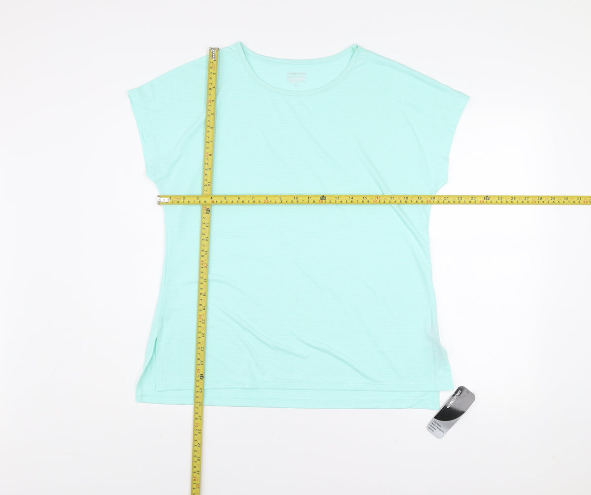Dunnes Women's Blue Performance Sport T-Shirt Size M