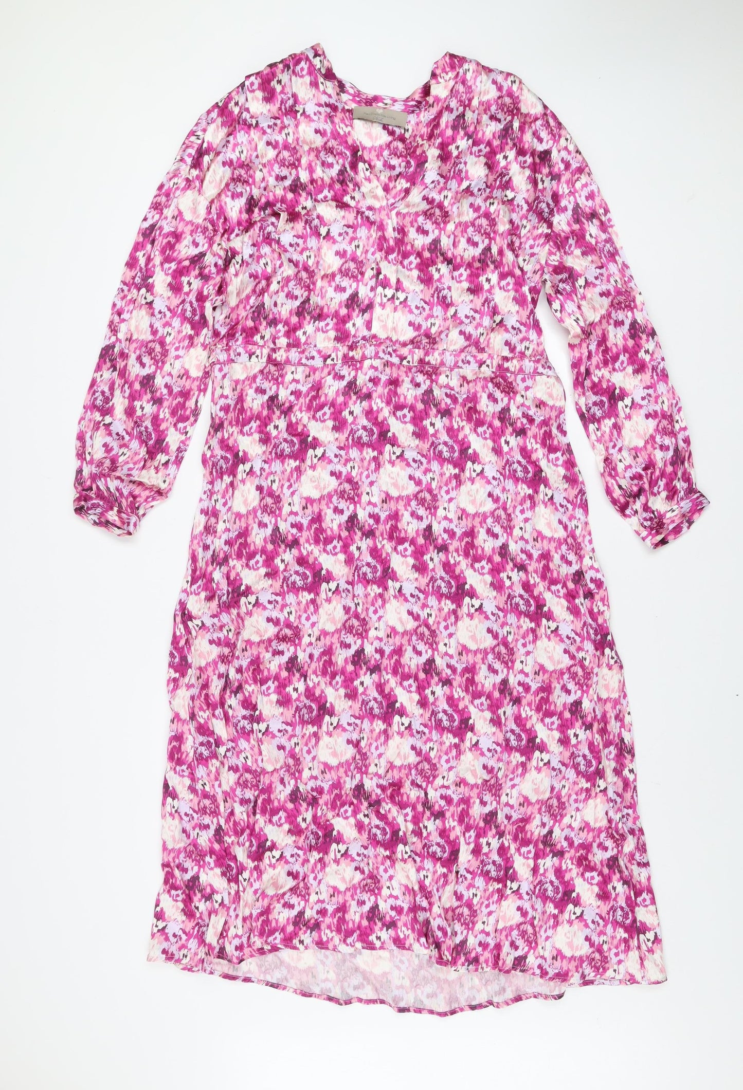 Paul Costelloe Living Studio Women’s Multicoloured Floral Midi A-Line Dress Size 8