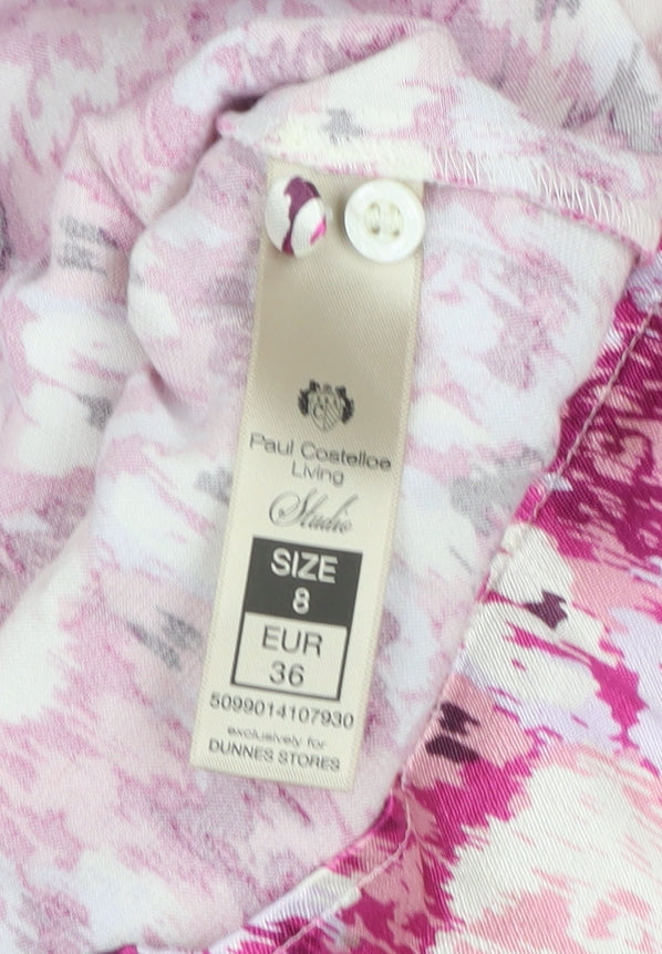 Paul Costelloe Living Studio Women’s Multicoloured Floral Midi A-Line Dress Size 8