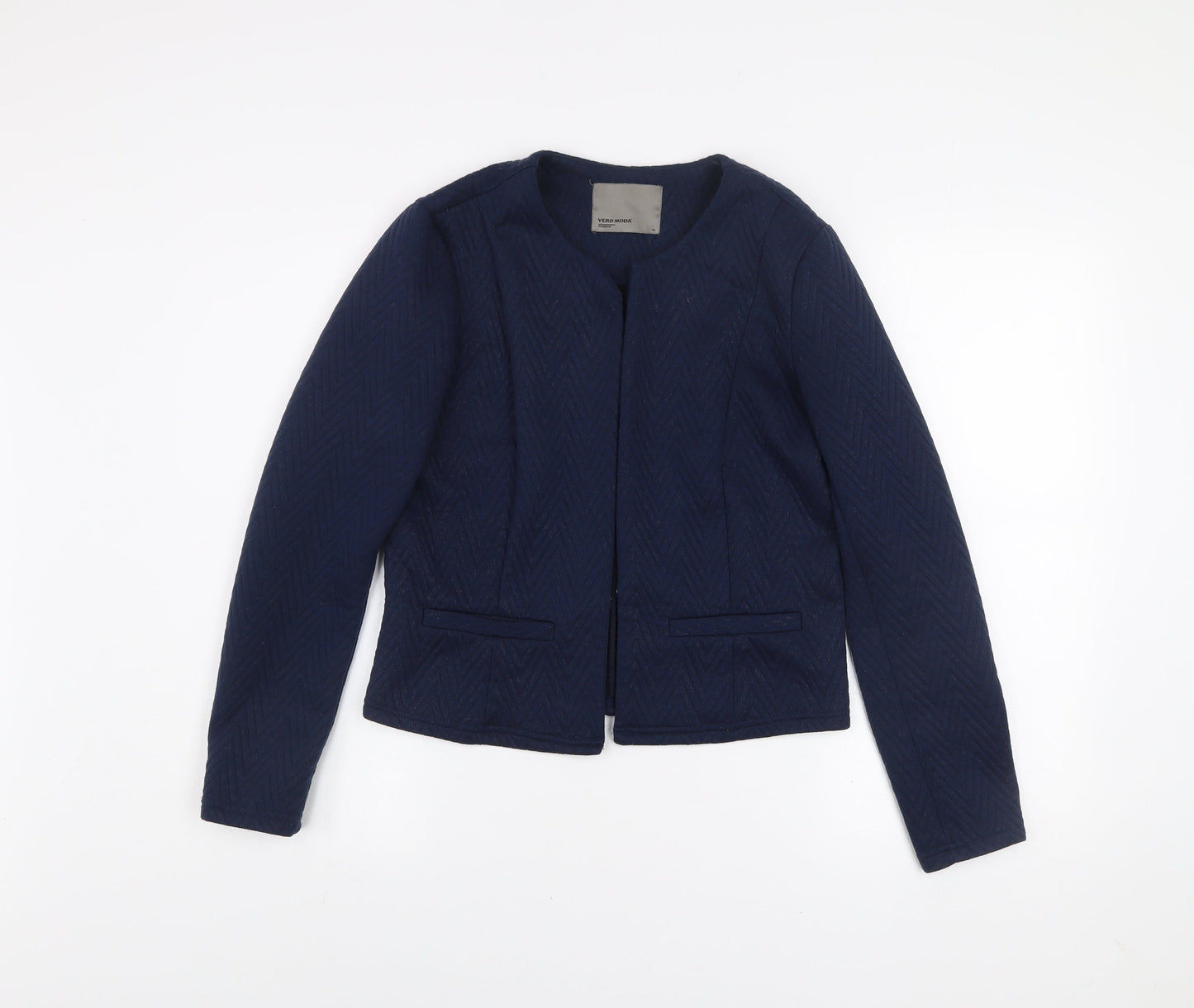 Vero Moda Women's Blue Quilted Blazer Jacket Size 12