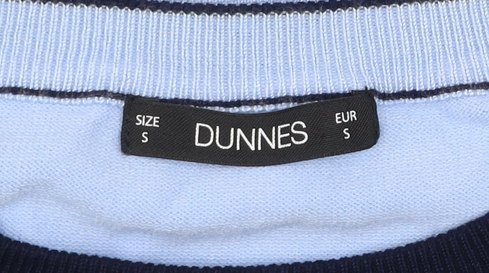 Dunnes Women Navy Blue Crew Neck Long Sleeve Pullover Jumper Size S