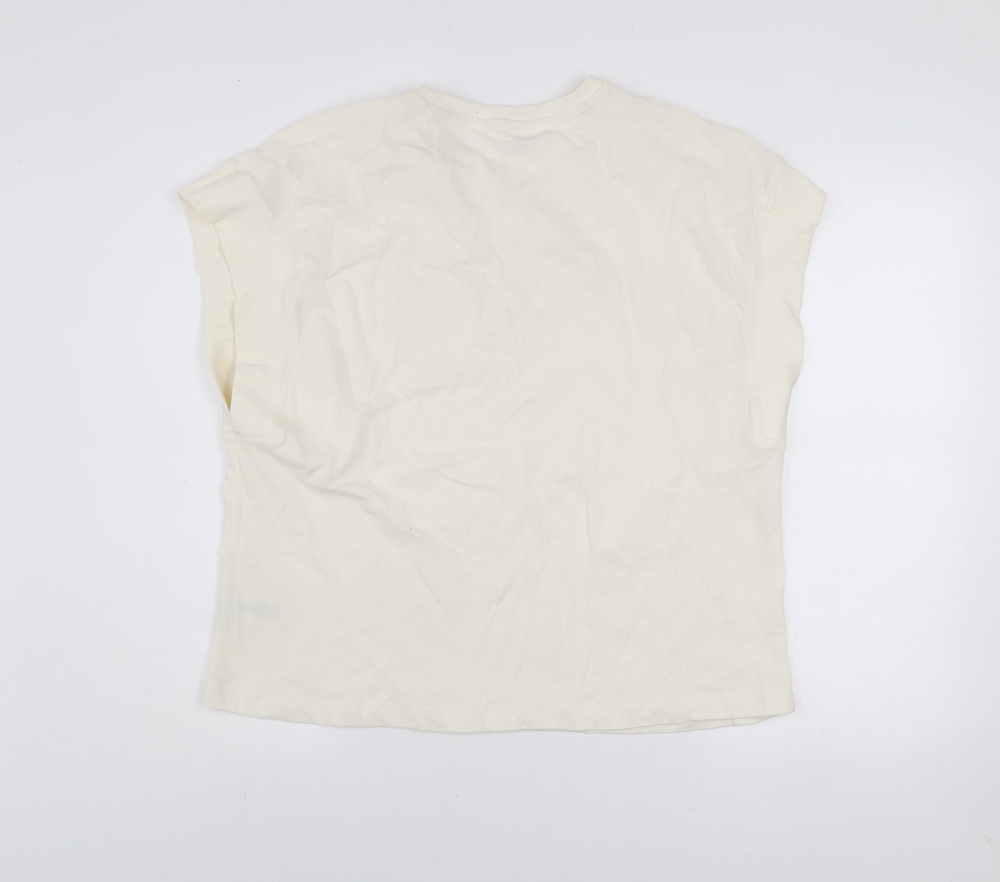 Dunnes Stores Men’s Ivory Relaxed Fit Cotton Sleeveless Top L