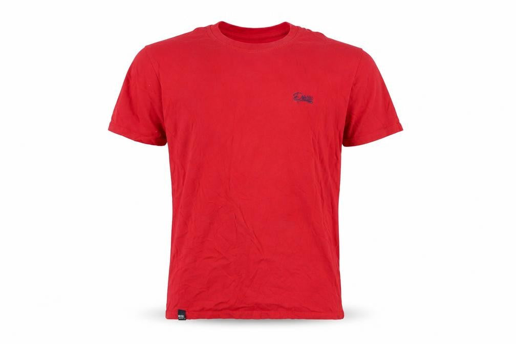 Diesel Men's Red Cotton Crew Neck Short Sleeve T-Shirt M