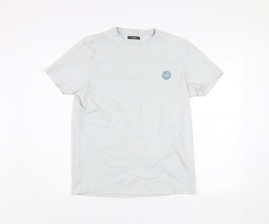 Dunnes Men’s Light Grey Regular Fit Short Sleeve T-Shirt Size L
