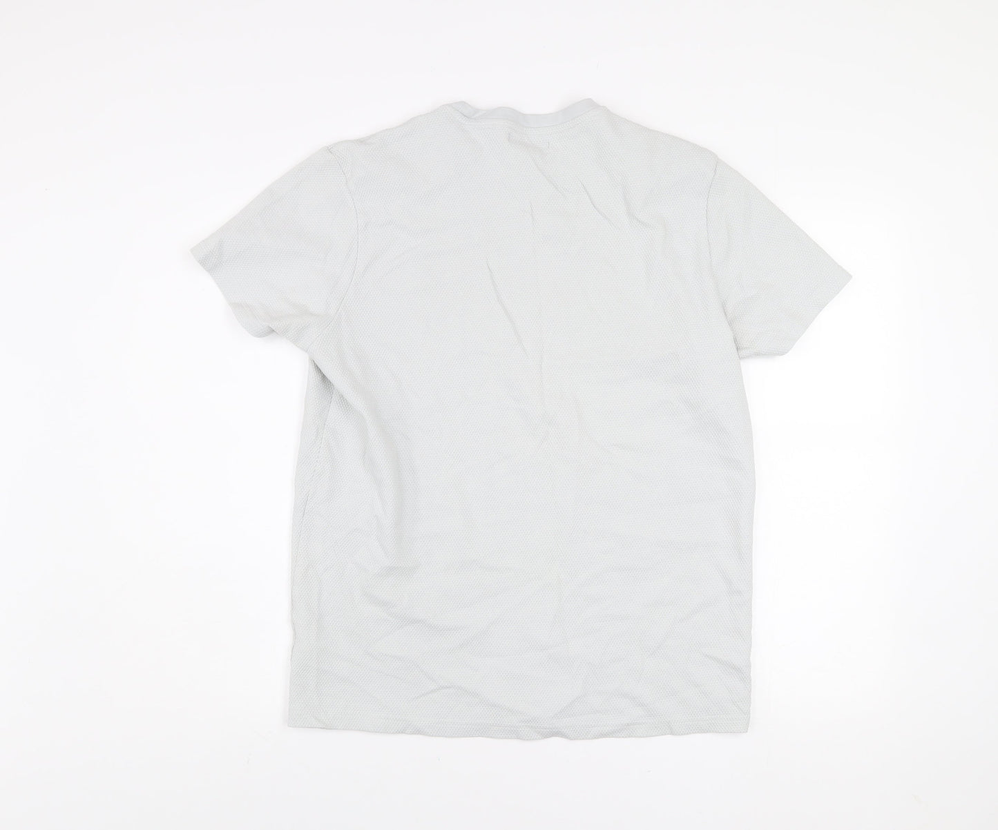 Dunnes Men’s Light Grey Regular Fit Short Sleeve T-Shirt Size L