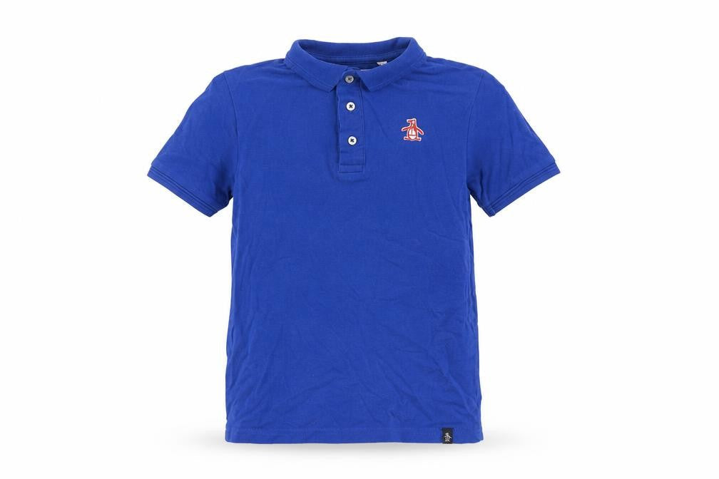 Penguin by Munsingwear Boys Blue 7-8 Years Cotton Polo Shirt
