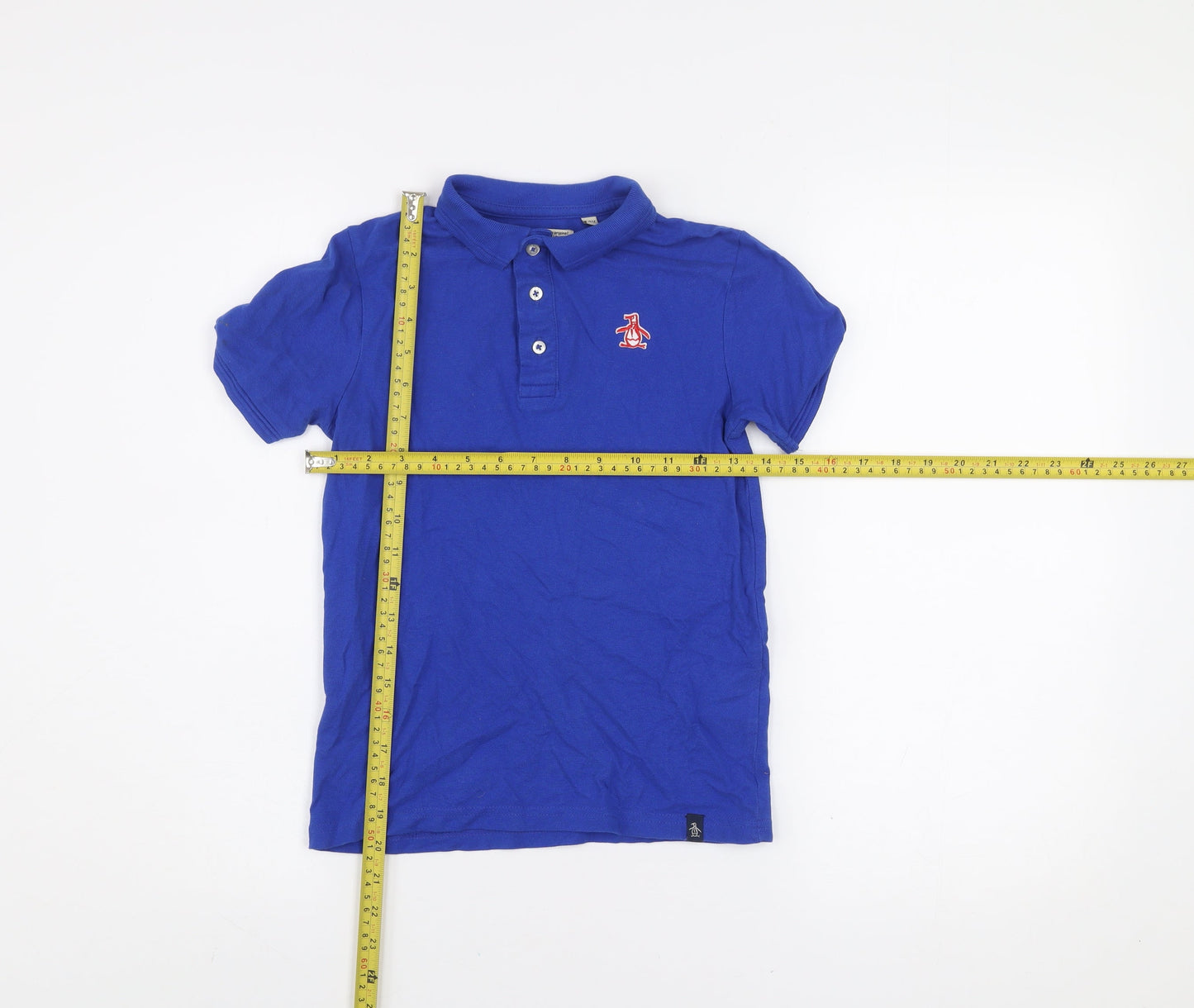 Penguin by Munsingwear Boys Blue 7-8 Years Cotton Polo Shirt