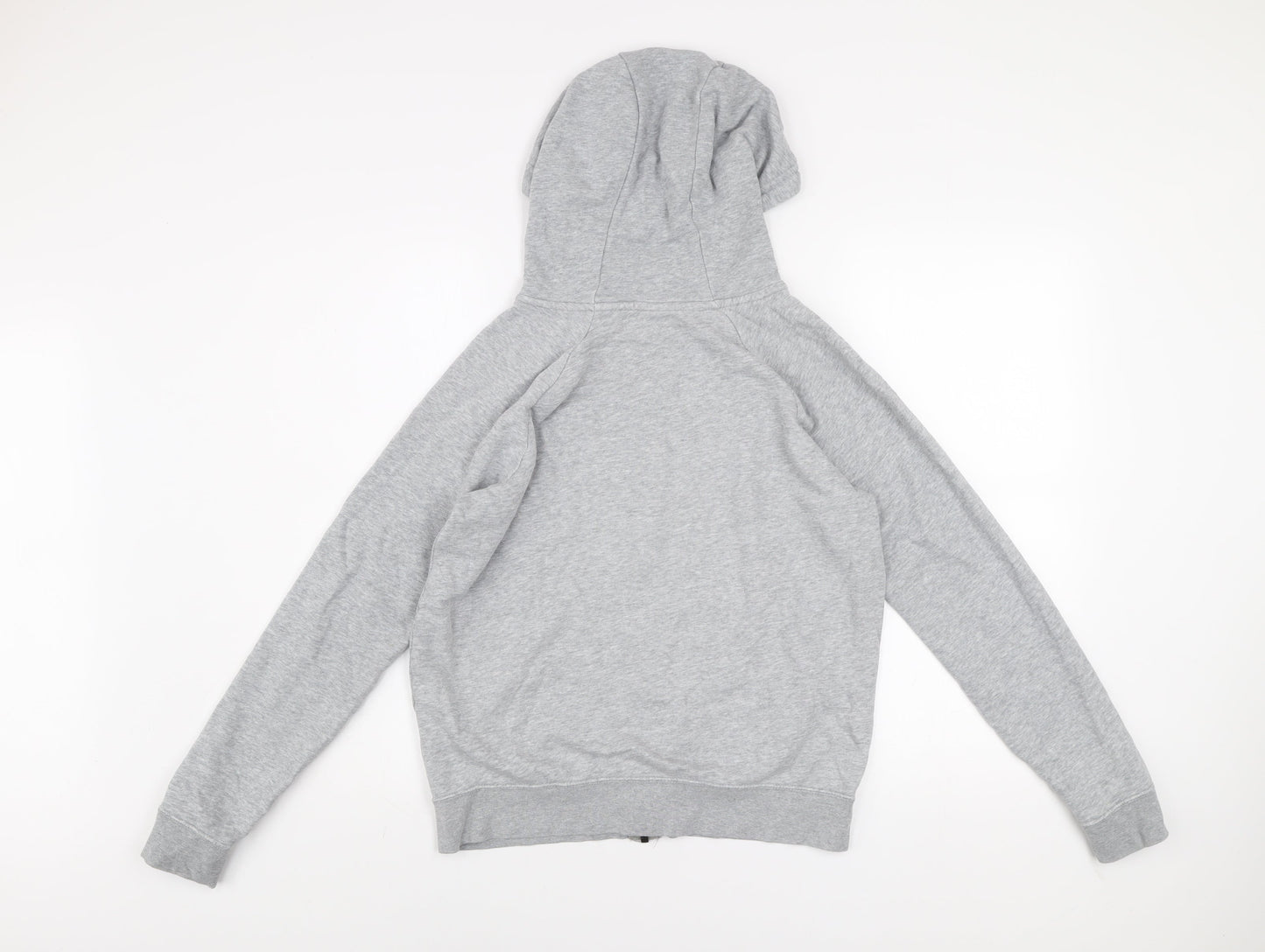 Nike Men's Grey S Full Zip Hooded Basic Jacket