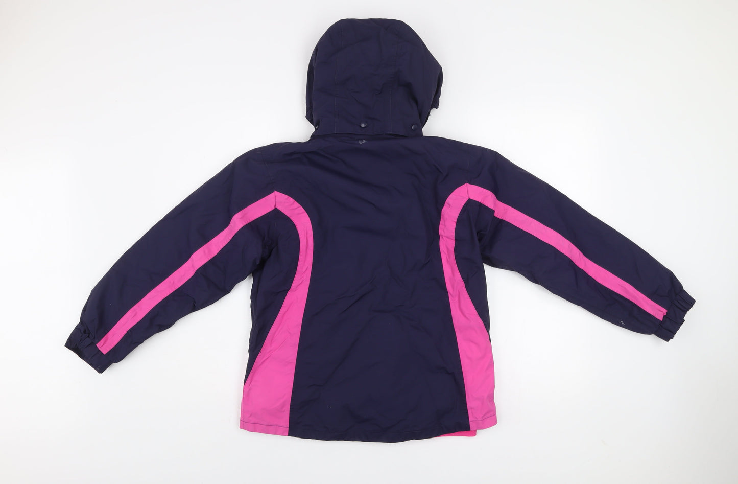 Mountain Warehouse Girls Blue Pink 11-12 Years 3-in-1 Hooded Waterproof Jacket