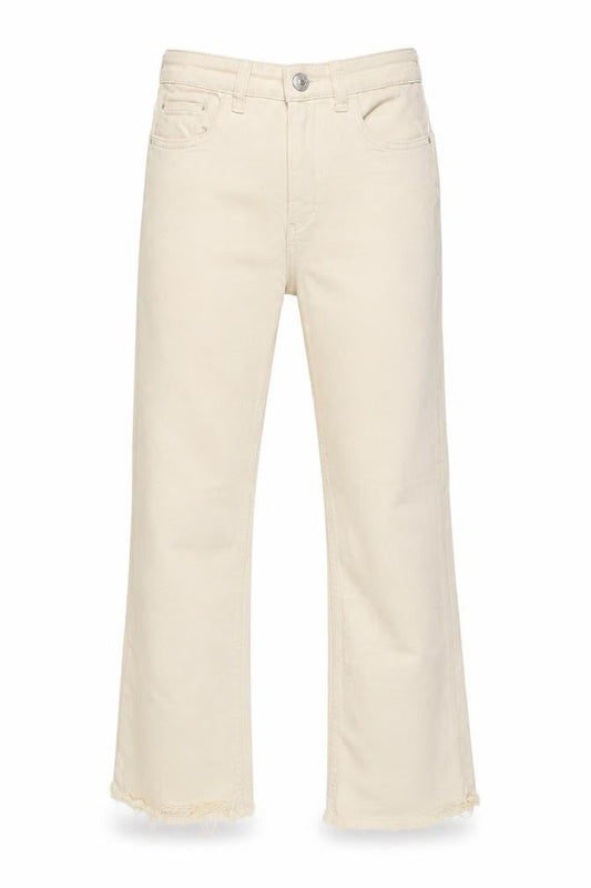 Stradivarius Women’s Beige High Rise Straight Jeans Size 6