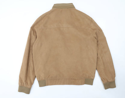 St Bernard for Charles Stores Men's Beige Large Basic Jacket Polyester Zip Up