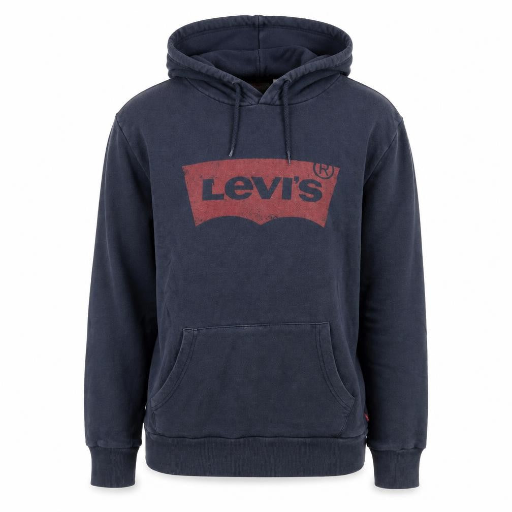 Levi's Men's Blue Pullover Hoodie S Regular Fit Graphic Cotton