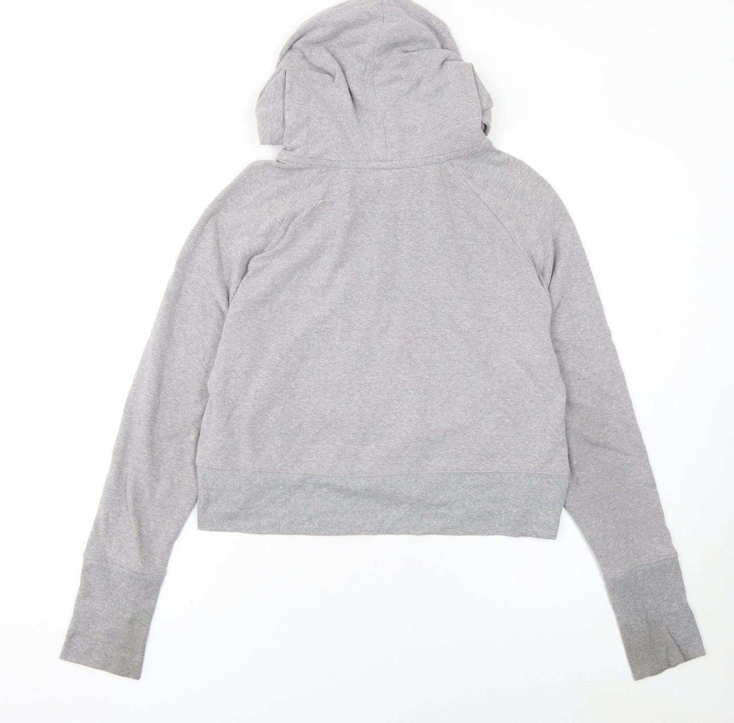 Victoria's Secret PINK Grey Full Zip Hoodie Womens Size 12 Cotton Blend