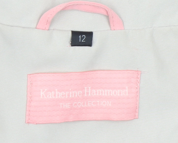 Katherine Hammond Womens Pink Size 12 Windbreaker Jacket