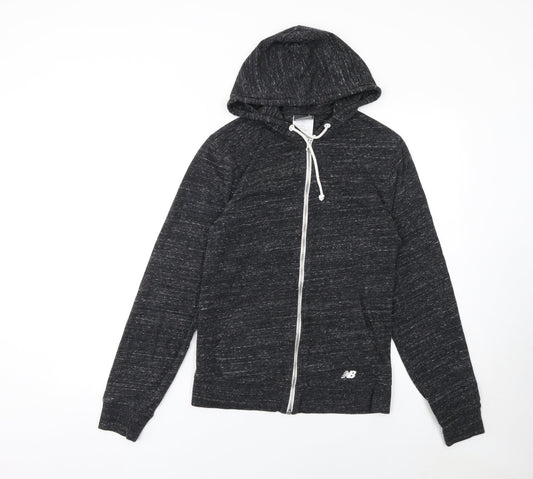 New Balance Women's Black Full Zip Hoodie Size S Cotton Blend