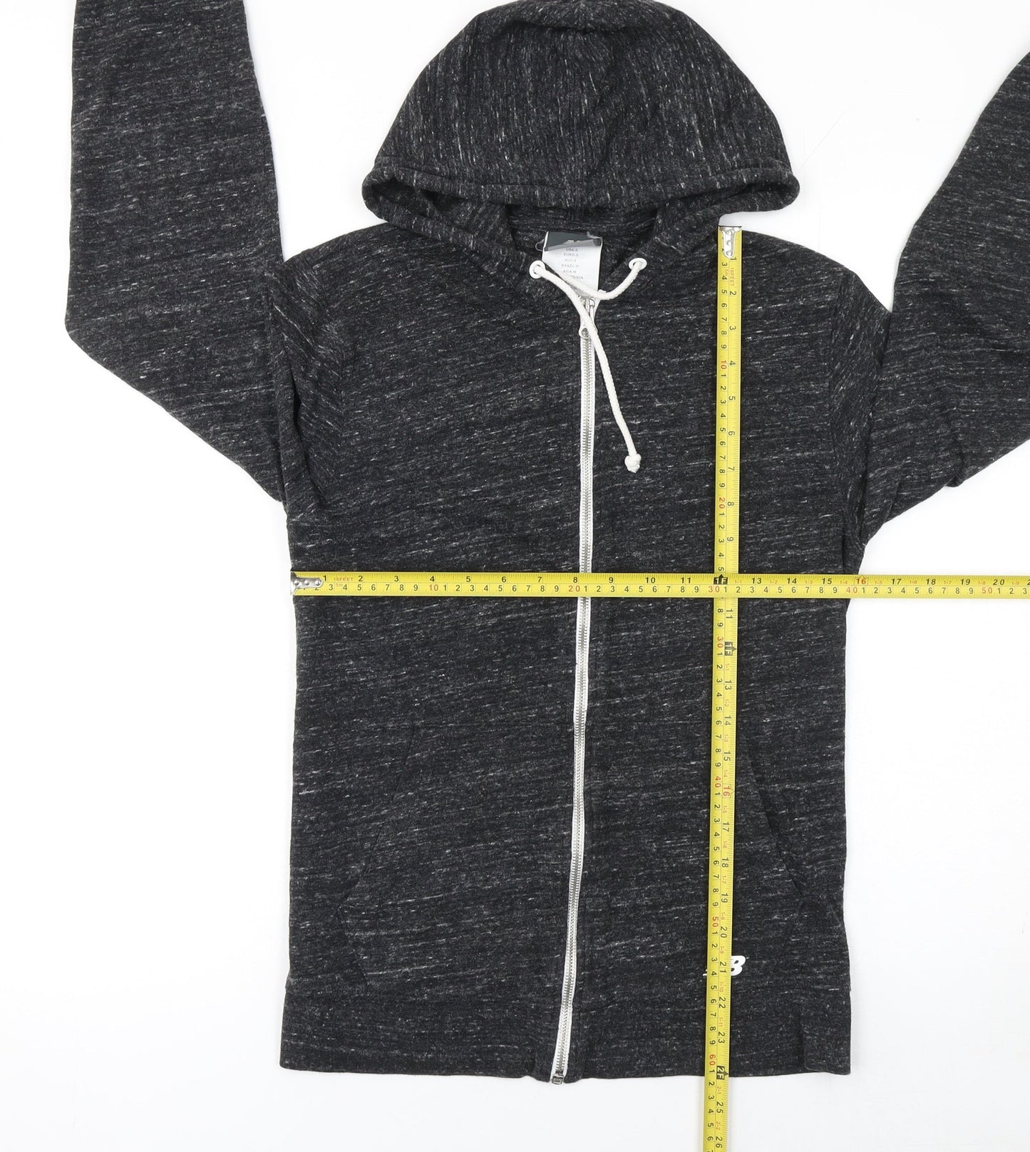 New Balance Women's Black Full Zip Hoodie Size S Cotton Blend