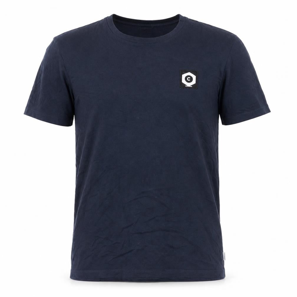 Jack & Jones Men Blue Core Basic Cotton Crew Neck T-Shirt Size M