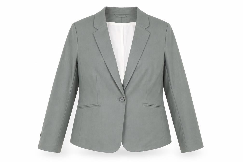 H&M Women’s Green Tailored Single-Breasted Blazer UK 16
