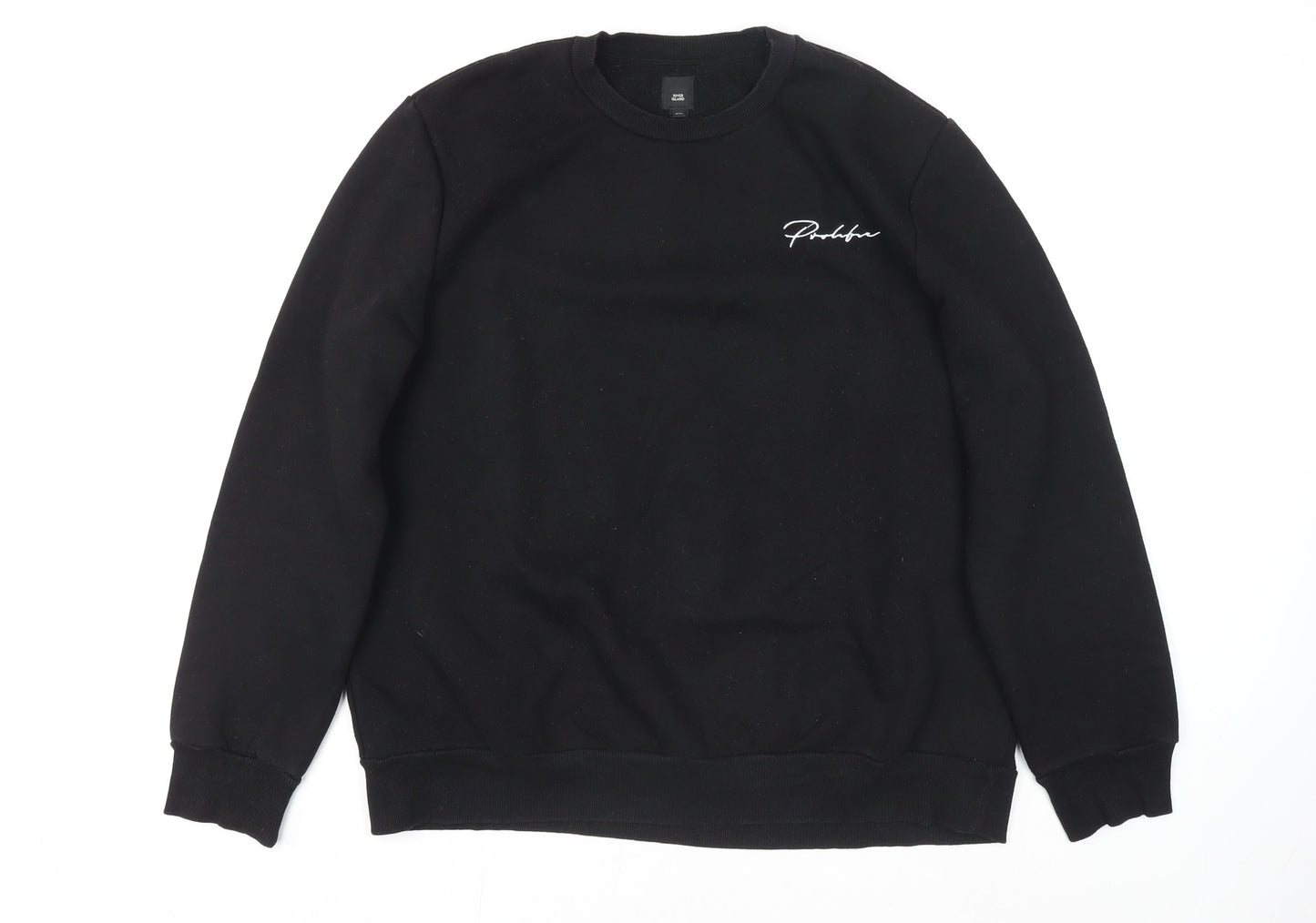 River Island Womens Black 2XL Crew Neck Pullover Jumper