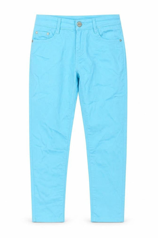 G-Smack Women's Blue Straight Fit Stretch Denim Jeans M