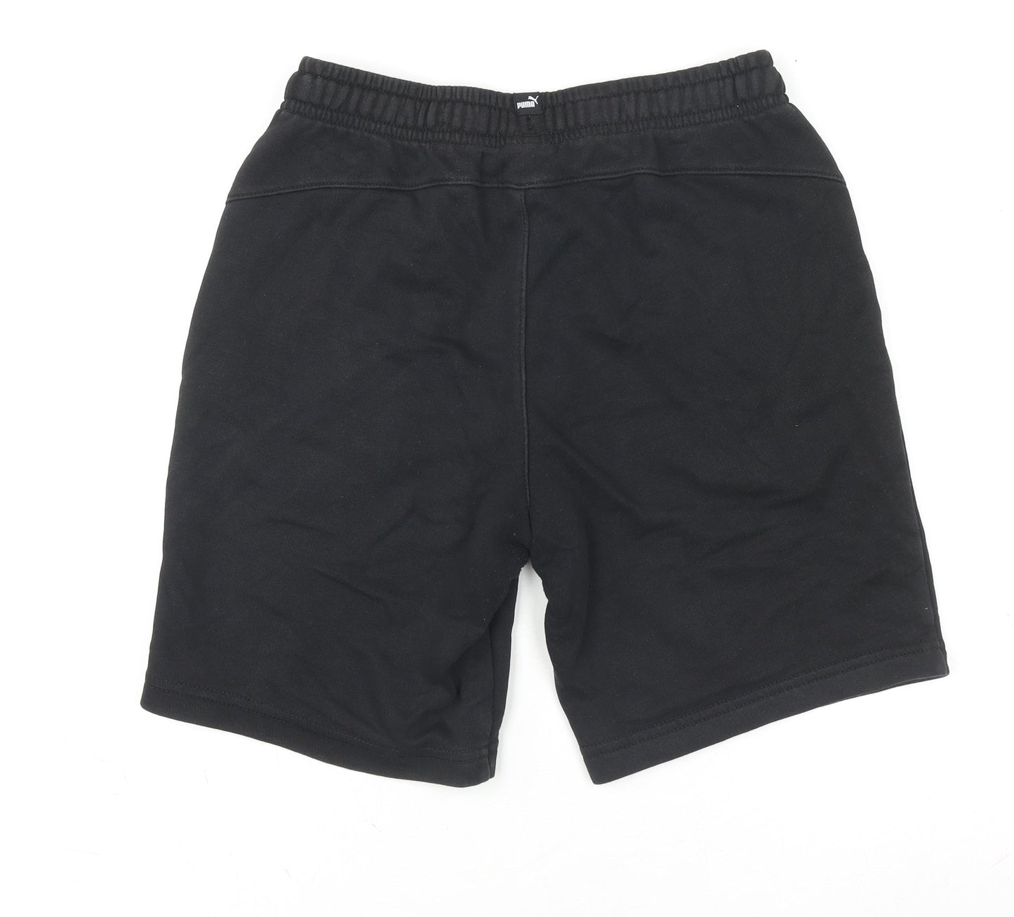Puma Boys Black Athletic Shorts 11-12 Years Regular Fit Activewear