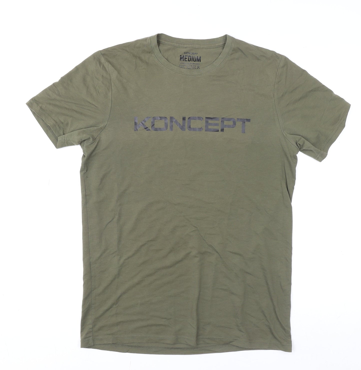 Koncept Men's Green Medium Athletic Performance T-Shirt