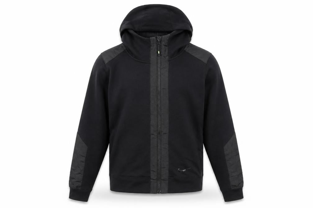 Nike Men's Black Small Hooded Track Jacket Full Zip