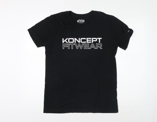 Koncept Fitwear Men's Black Medium Athletic T-Shirt