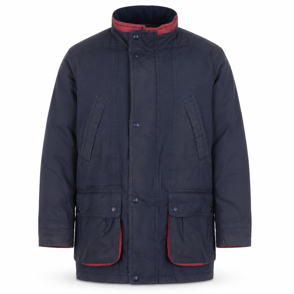 Marks & Spencer Men's Blue Mid-Length Parka Coat Size M