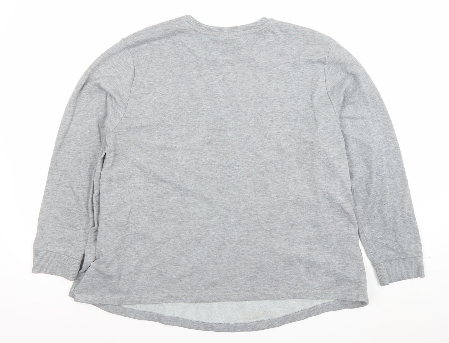 ASOS Women Grey MAMA Sweatshirt Size 14 Cotton Blend Pullover