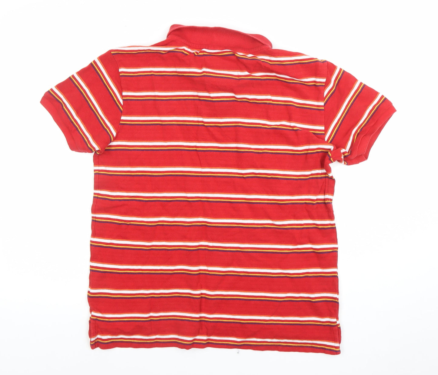 Tokyo Laundry Men's Red Striped Cotton Polo Shirt Size L