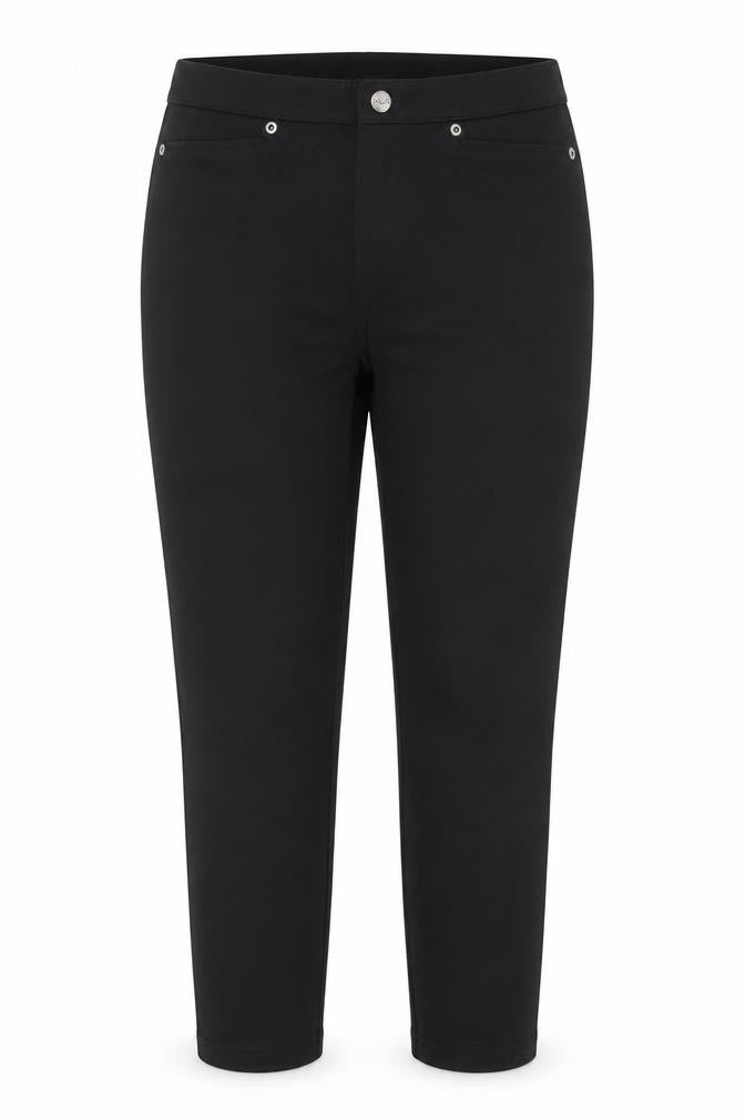 Hue Women Black M Slim Fit Jegging Style Trousers