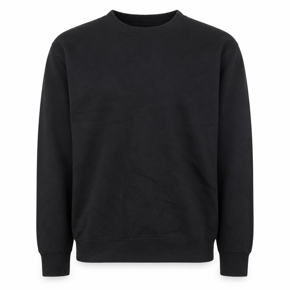 Boohoo Men Black Small Crew Neck Pullover Sweatshirt Official Logo