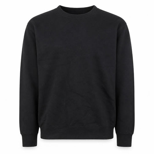 Boohoo Men Black Small Crew Neck Pullover Sweatshirt Official Logo