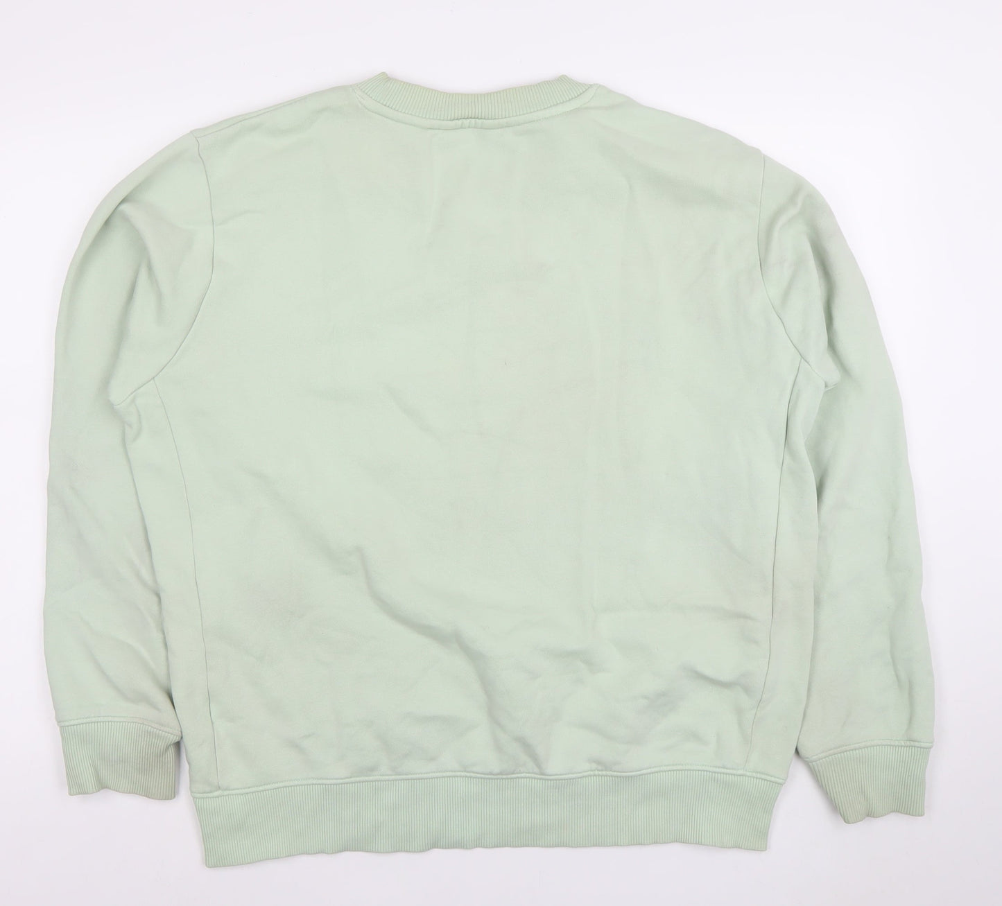 Next Men’s Green Crew Neck Sweatshirt Size L Pullover Cotton Blend