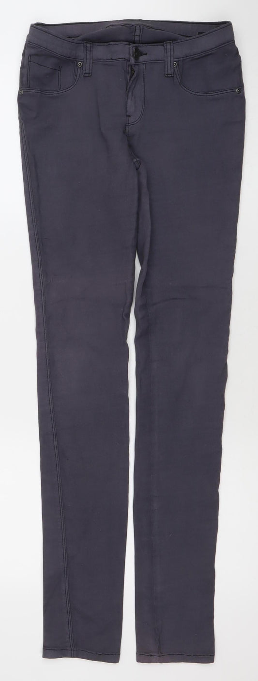 DrDenim Womens Black Skinny Slim Fit Stretch Jeans Size L